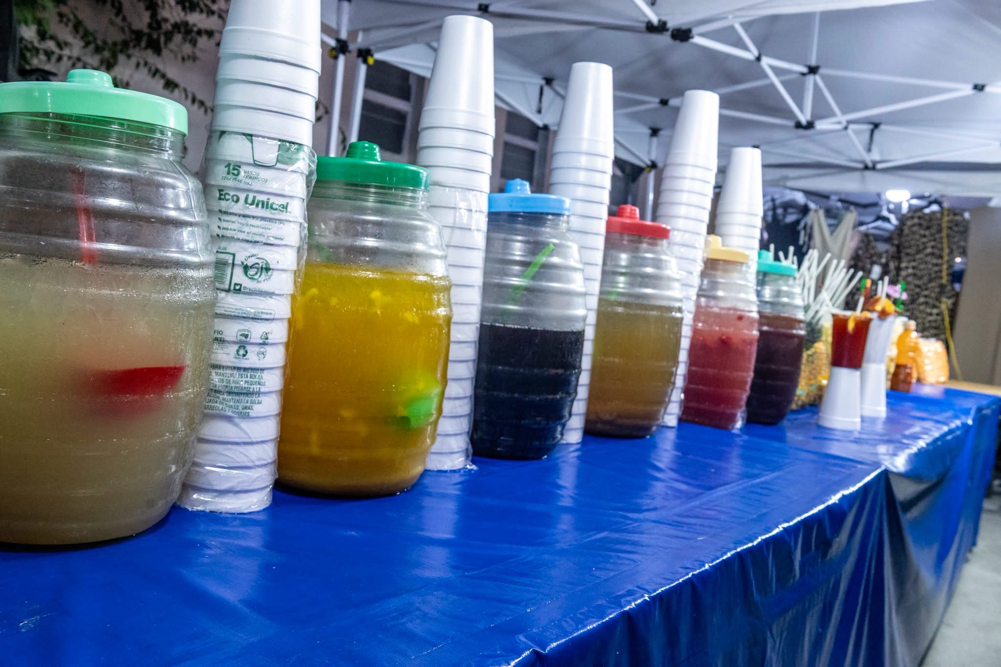 Bebidas y productos ofrecidos en Mi Querido Mercado en Ciénega de Flores
