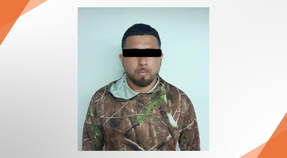 César N, detenido por su presunta relación con un secuestro ocurrido en Ciénega de Flores en 2018.