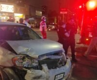 Choque real de patrulla y vehiculo en Pino Suarez y 15 de Mayo Monterrey 21 octubre 2026