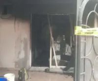 Vivienda afectada por incendio en Balcones de Santa Rosa en Apodaca