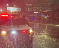 Unidad de Protección Civil de Nuevo León durante las lluvias del 5 de octubre de 2026
