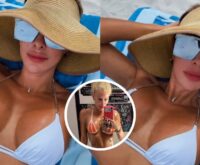 Ninel Conde usando bikini blanco en video Instagram publicado el 21 de octubre 2026