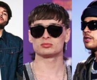Collage fotográfico de Peso Pluma y Tito Double P que ilustran los premios Billboard de 2026