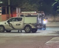 Unidad de peritos y patrulla en El Barrial en Santiago Nuevo León, octubre 22 de 2026