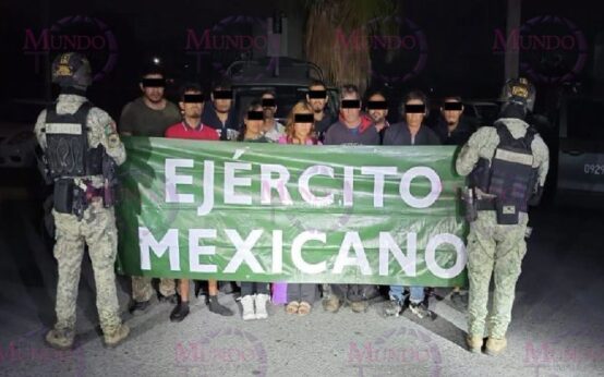 Imagen que acompaña al reporte de la liberación de 11 personas en Nuevo Laredo por Ejército y Guardia Nacional