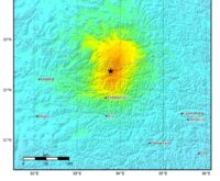Mapa oficial USGS de intensidad de temblor magnitud 7 ocurrido en Tíbet el 22 de octubre de 2026